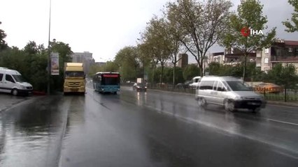 İstanbul'da yağış başladı