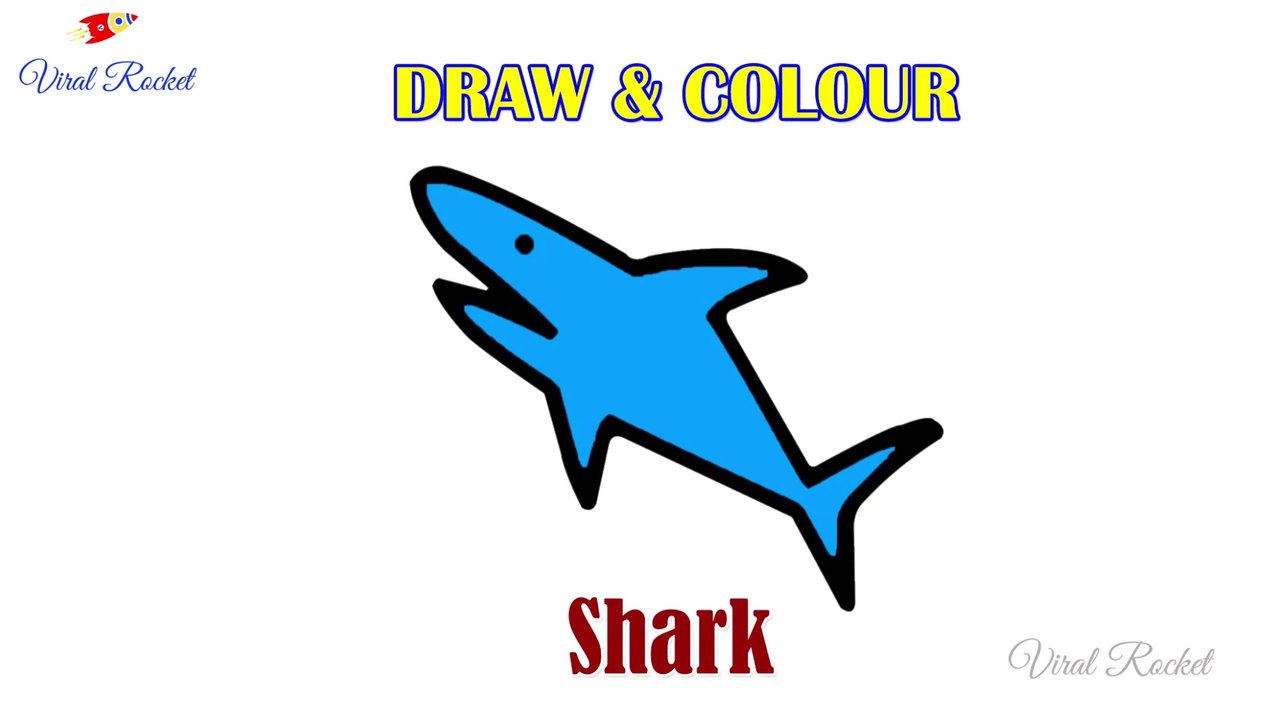 Shark Drawing for kids | How to Draw Shark easily for children | Art Breeze  # 27 | Learn Drawing and Colouring for kids | Viral Rocket - video  Dailymotion