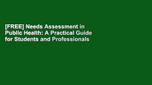 [FREE] Needs Assessment in Public Health: A Practical Guide for Students and Professionals