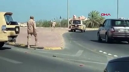 Kuveyt’te polis ile askeri aracı çalan genç arasında kovalamaca