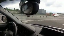 Se fair doubler par une F1 sur l'autoroute (République tchèque)