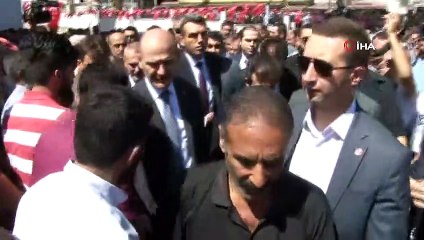 Bakan Soylu, Diyarbakır şehitlerinin taziyesine katıldı