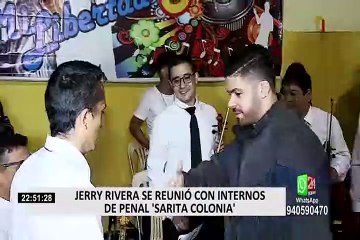 Penal Sarita Colonia: Jerry Rivera conoció a protagonistas de videoclip “Mi Libertad”