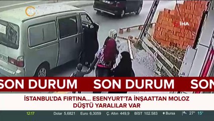 İstanbul'da fırtınadan görüntüler