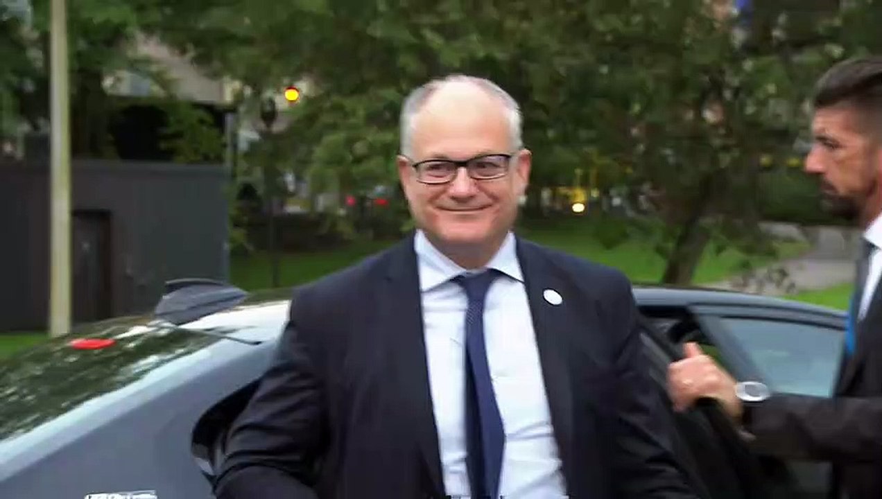 Helsinki - L'arrivo del ministro dell'Economia e delle Finanze all'Eurogruppo (13.09.19)