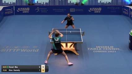 Ilka Doval vs Daniely Rios | 2019 ITTF Paraguay Open Highlights (Group)