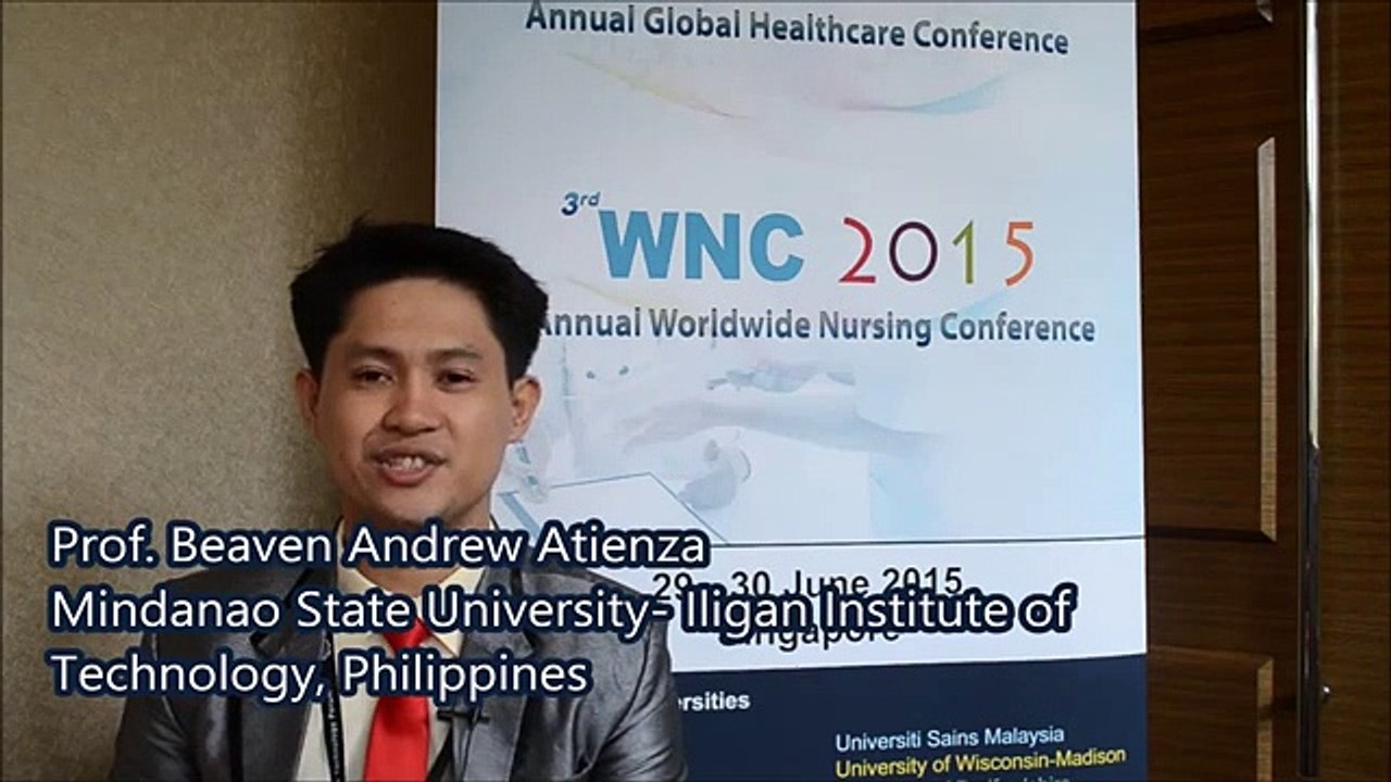 Prof. Beaven Andrew Atienza at WNC Conference 2015 by GSTF