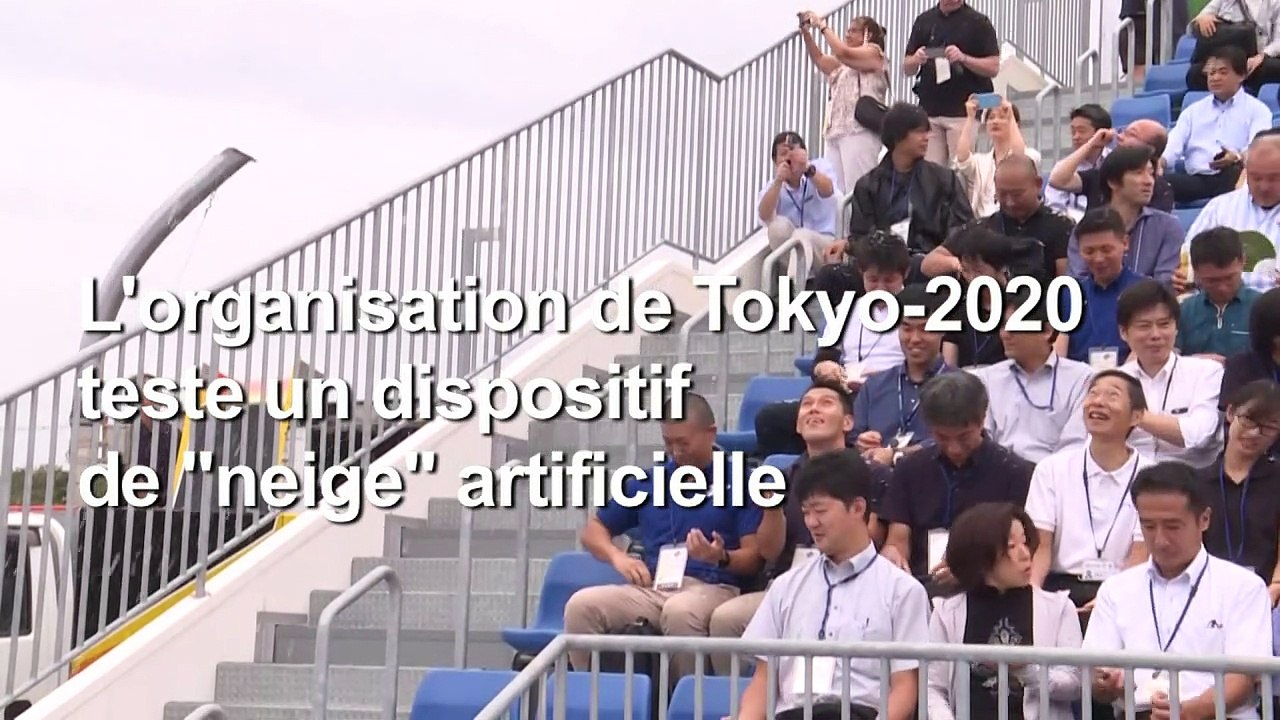Japon: test de "neige" artificielle pour rafraîchir les spectateurs des JO