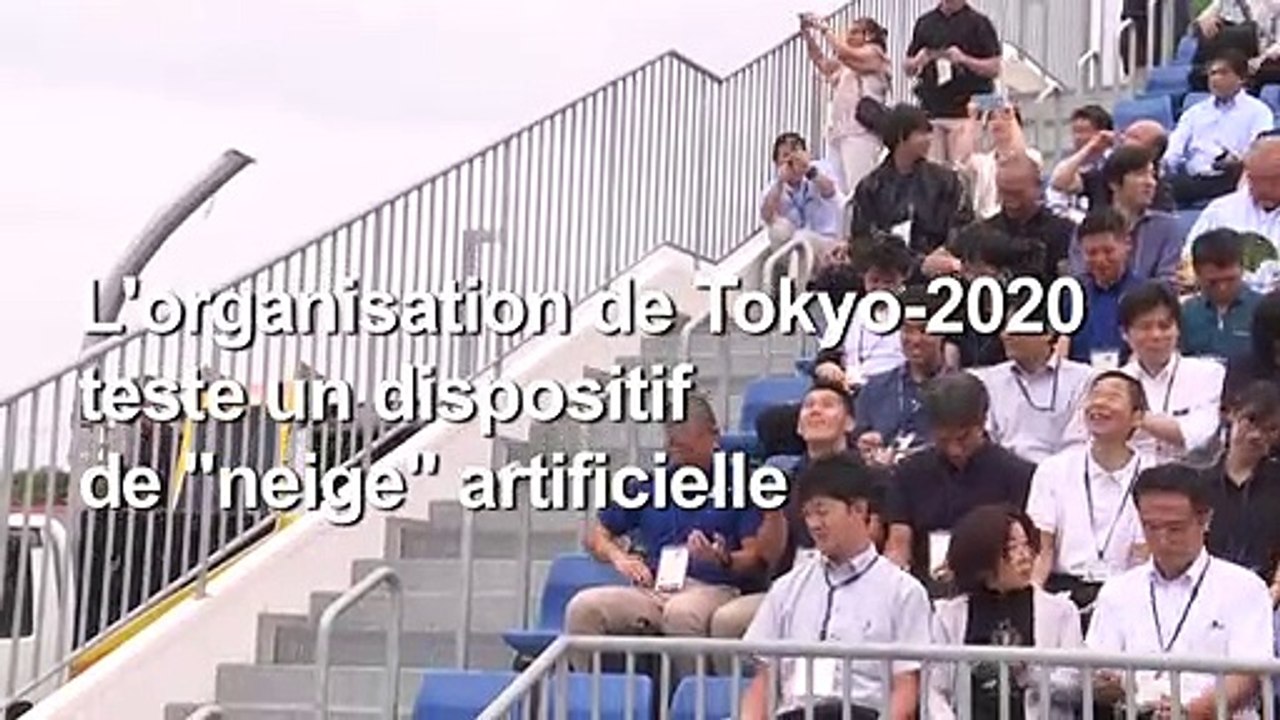Japon: test de "neige" artificielle pour rafraîchir les spectateurs des JO