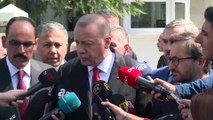 Cumhurbaşkanı Erdoğan, cuma namazı çıkışı açıklamalarda bulundu (1) - İSTANBUL