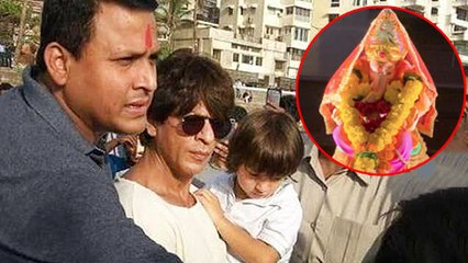 INSIDE Shah Rukh Khan's Ganpati Visarjan At Mannat