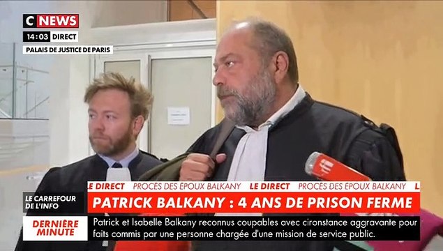 Patrick Balkany condamné à 4 ans de prison ferme - Son avocat Eric Dupond-Moretti en colère: On s'est payé Balkany aujourd'hui