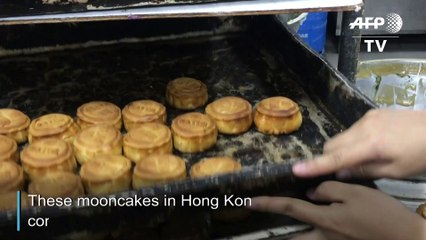 Hong Kong festival mooncakes get a protest makeover