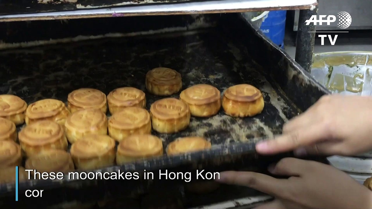 Hong Kong festival mooncakes get a protest makeover