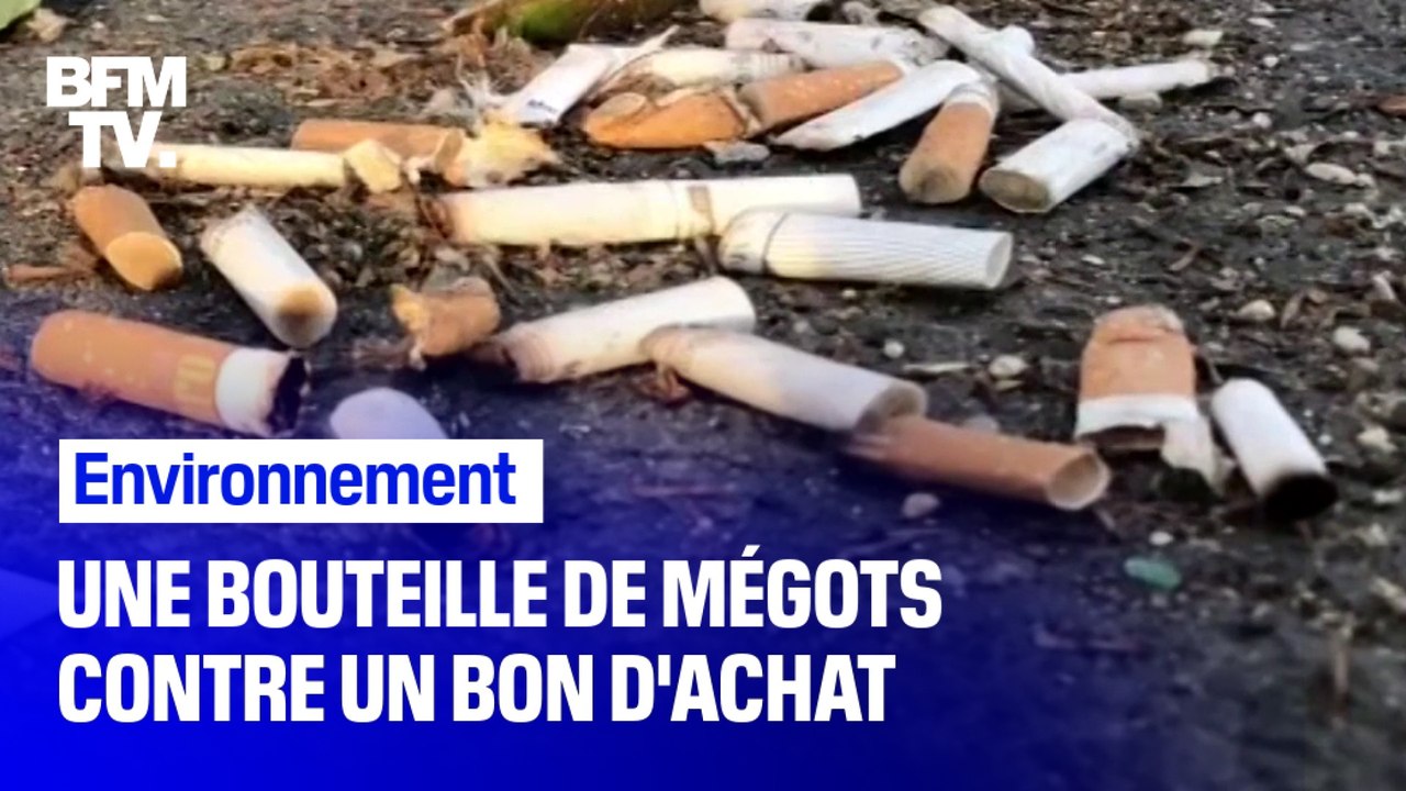 Pour une bouteille remplie de mégots, vous pouvez gagner un bon d’achat de 2€ dans cette commune du Nord