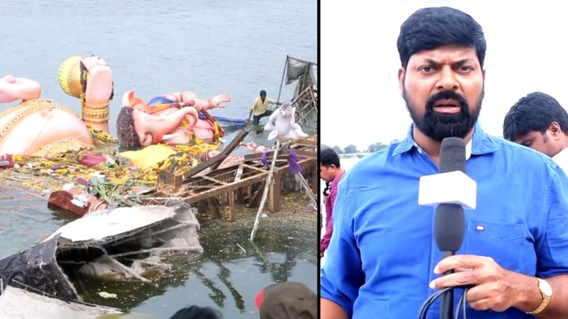 Post Ganesh Immersion,It’s Mission Clean-Up Hussain Sagar || తొలగిస్తున్న వినాయక విగ్రహాలు