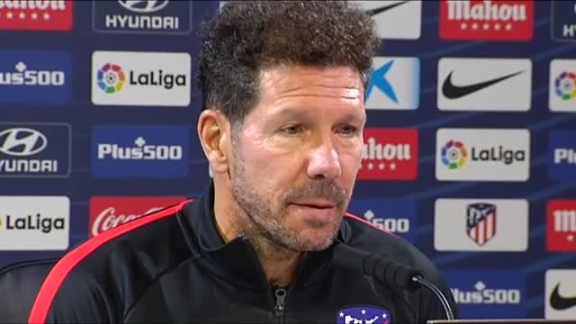 Simeone, confiado en su plantilla: Ni falta, ni sobra nada