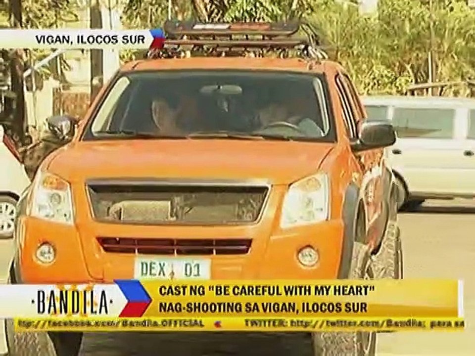 Cast ng ""Be Careful With My Heart"" nag-shooting sa Vigan, Ilocos Sur