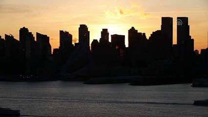New York'dan gün doğumu manzaraları