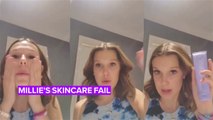 Millie Bobby Brown's 'fake' skincare routine gets ripped to shreds