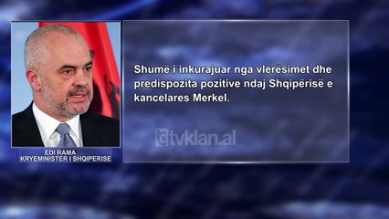 Rama merr mbeshtetje nga Merkel