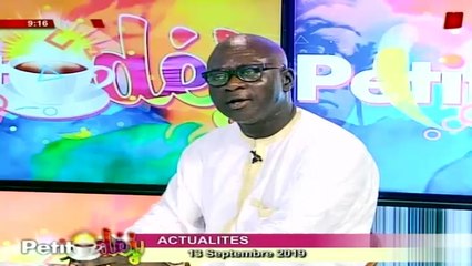 Actualité (avec Alioune Sow) - Petit Déj du 13 sept. 2019