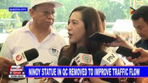 Ninoy statue in QC removed to improve traffic flow