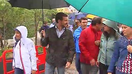Casado contempla en Ontinyent los efectos de la gota fría