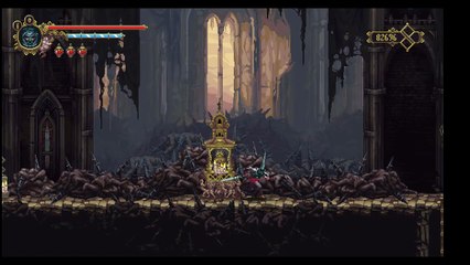 Blasphemous, gameplay Español 2, Las tres angustias de Ascendiente El Quejido y la apertura de la puerta principal