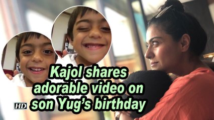 Kajol shares adorable video on son Yug's birthday