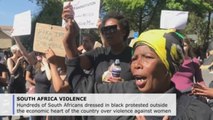 South Africans protest against sexual violence at stock exchange