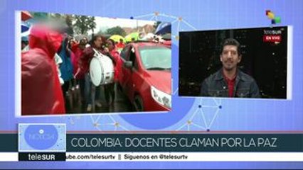 Colombia: docentes claman por la paz