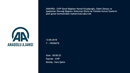 Kılıçdaroğlu, Ostim Sanayi ve İşadamları Derneği Başkanı Ekinci ile Yönetim Kurulu Üyelerini kabul etti - ANKARA