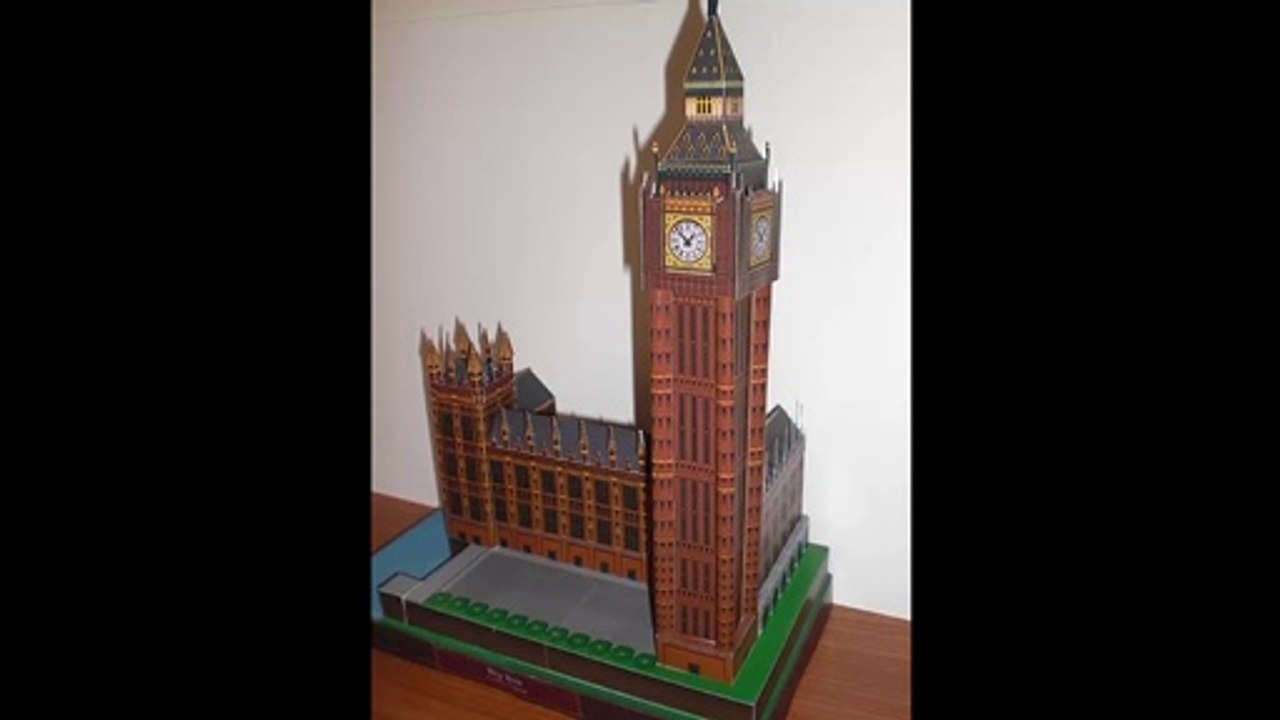 Big Ben de Inglaterra Papercraft Gratis