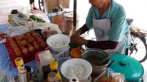 Bangkok Roadside Snacks - Fried Chicken Rice Pork Chicken Rice and Eggs Omelette