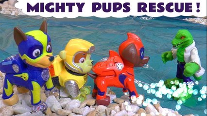 Paw Patrol Mighty Pups Rescue Challenge Toy Story with DC Comics and Marvel Avengers 4 Superheroes in this Full Episode English