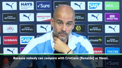 Sterling cannot compare with Ronaldo or Messi - Guardiola