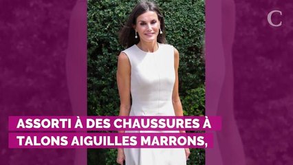 PHOTOS. Letizia d'Espagne recycle l'une de ses robes fétiches lors d'une apparition à Séville