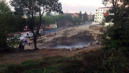 KTÜ Kanuni Kampüsü inşaat alanında patlama