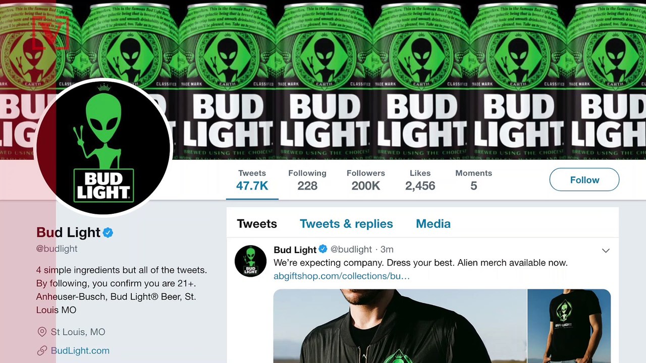 Bud Light Goes Intergalactic, Unveils Area-51-Themed Alien Beer Cans