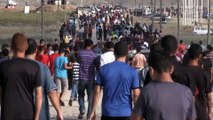 İsrail askerleri Gazze sınırında 55 Filistinliyi yaraladı