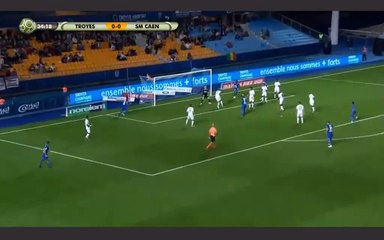 Troyes 1 - 0 Caen Lenny Pintor goal 13.09.2019 FRANCE Ligue 2