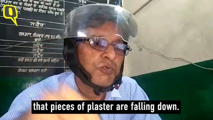 Roorkee Roadways Staff Forced to Wear Helmet to Work As Office in Shambles