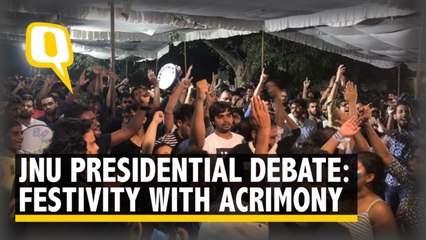 At JNU Presidential Debate, Festivity & Acrimony Go Hand in Hand