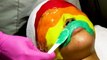 I tried a custom facial and rainbow mask for my acne-prone skin