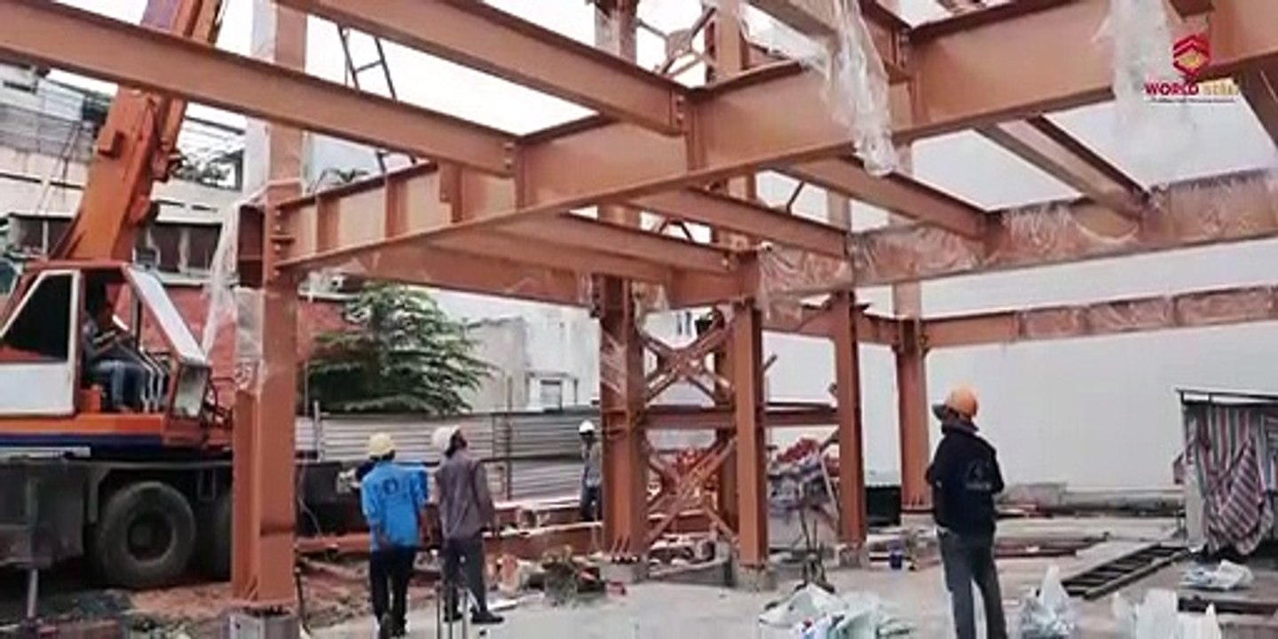 TIẾN ĐỘ XÂY DỰNG TÒA NHÀ VĂN PHÒNG WORLD STEEL