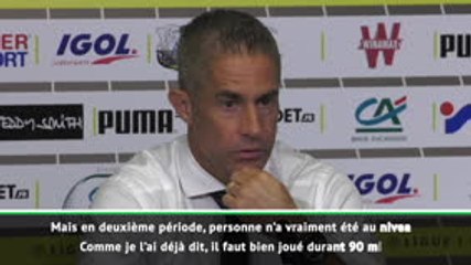 5e j. - Sylvinho : "Dembélé a été bon, en première mi-temps"