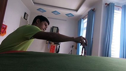 Pingpong #nunchaku.Dùng côn nhị khúc đánh trái bóng bàn bay trúng vào mục tiêu tại #KANSHOP bán côn nhị khúc