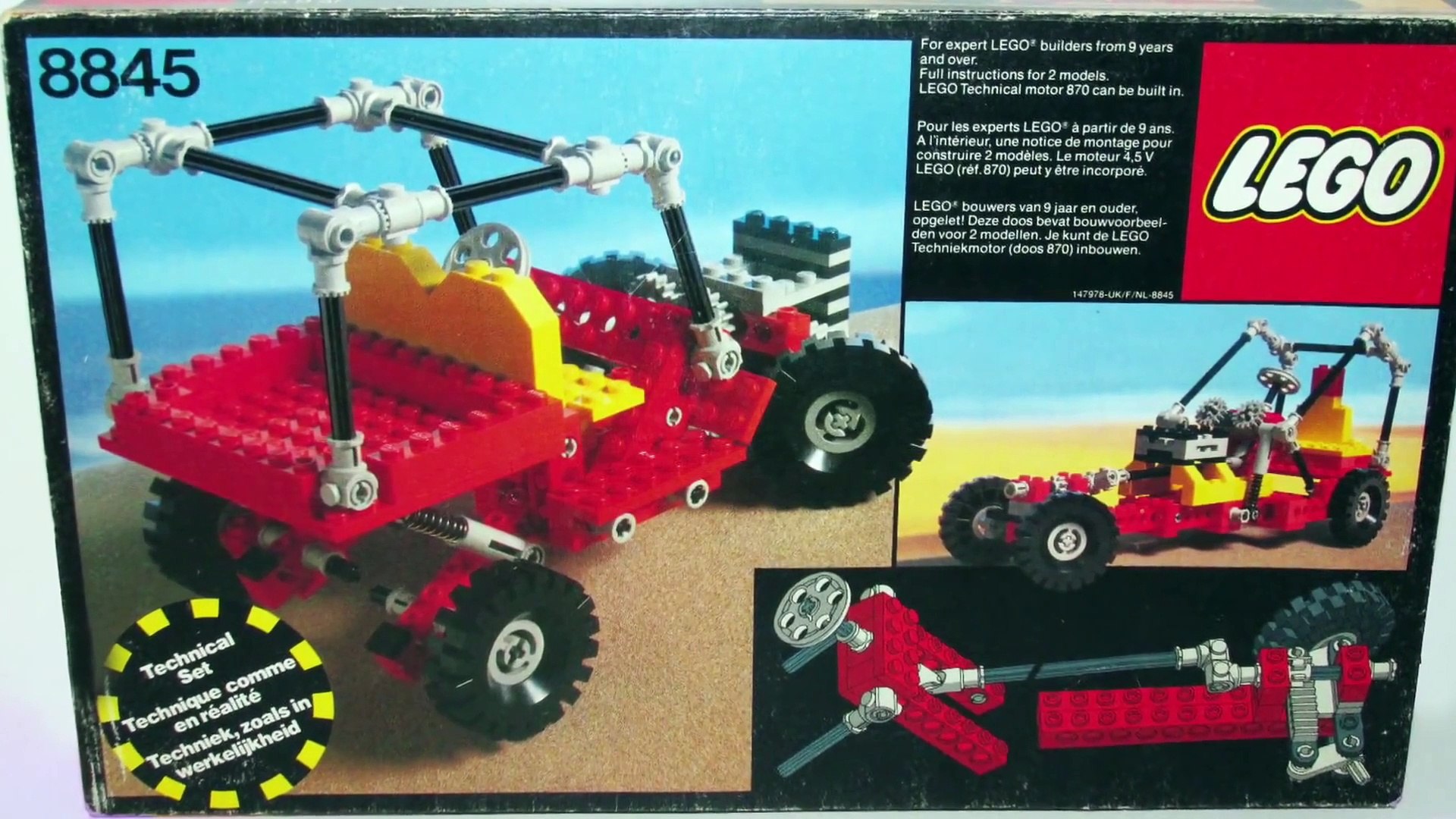 Lego Technic Dune Buggy 8845 Vintage Stop Motion Speed Build - Unboxing  Demo Review - video Dailymotion