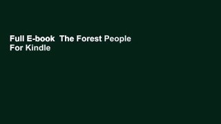 Full E-book  The Forest People  For Kindle